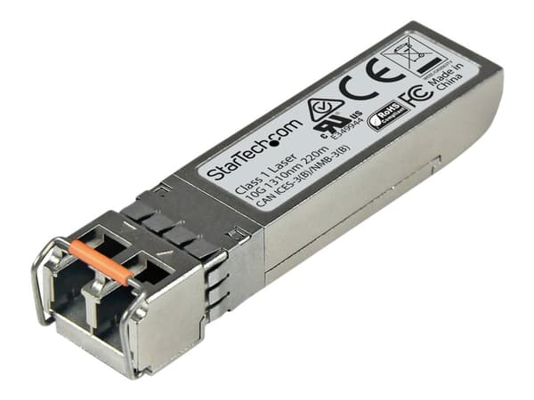 StarTech.com Juniper SFPP-10GE-LRM Compatible SFP+ Module, 10GBASE-LRM, 10GbE Multimode Fiber MMF Optic Transceiver, 10GE Gigabit Ethernet SFP+, LC C
