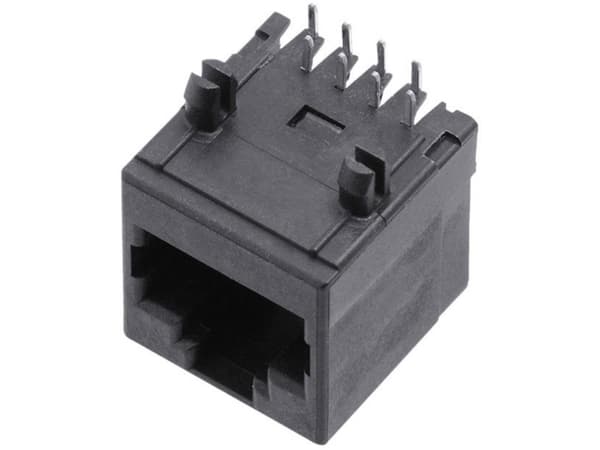 encitech RJJU-88-142-E7H-021 RJ-stikforbindelse 3257-0008-02 Tilslutning, indbygning vandret Pol-tal (RJ) 8P8C Sort 1 stk