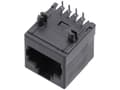 Miniatyrbilde 1 av 2: encitech RJJU-88-142-E7H-021 RJ-stikforbindelse 3257-0008-02 Tilslutning, indbygning vandret Pol-tal (RJ) 8P8C Sort 1 stk
