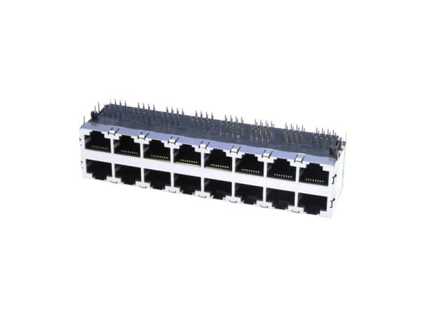 econ connect 3022S8, RJ45, Metallisk, Translucent, Messing, Bronse, Nickel, 1000 V, 40 mO, 1,5 A