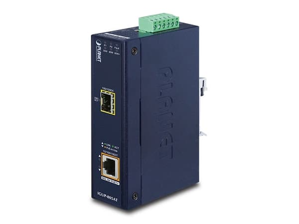 PLANET IGUP-805AT, 1000 Mbit/s, 10Base-T, 100Base-T, 1000Base-T, 1000Base-BX, 1000Base-LX, 1000Base-SX, IEEE 802.3, IEEE 802.3ab, IEEE 802.3af, IEEE