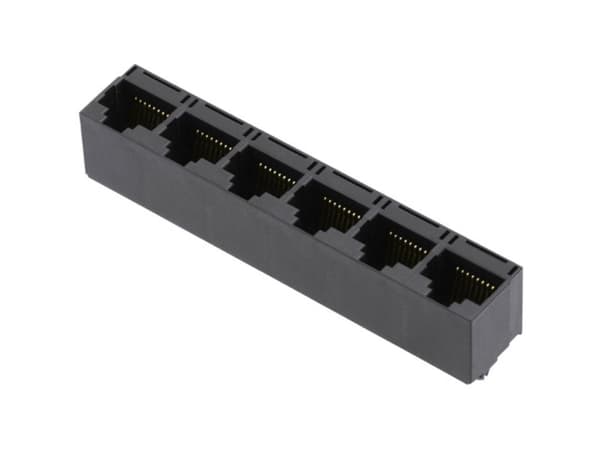RJ45-liitin, uppoasennus, pystysuora encitech RJJU-88-642-E1V-004 CAT 5 Musta 1 kpl