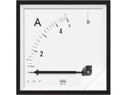 LUMEL 100/200A analogue panel ammeter for 100/5A transformer 72x72mm IP50 C3 K = 90 deg (EA17N F41600000000)