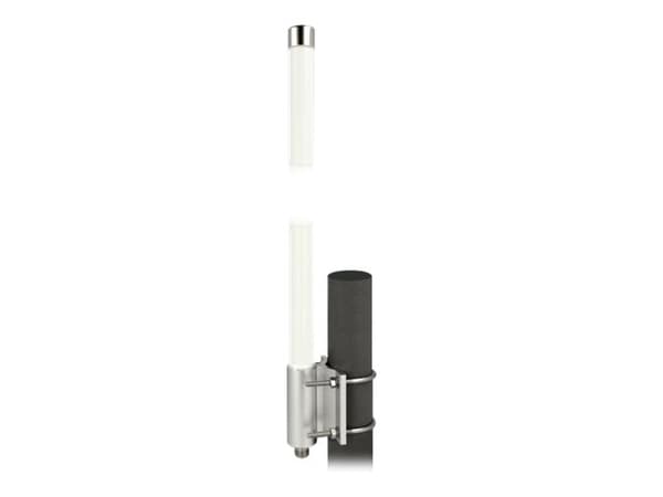 Delock LoRa 868 MHz - Antenne - 147.4 cm - kolineær dipoloppstilling - 8 dBi - rundtstrålende - kan monteres på vegg, stangmontering - hvit