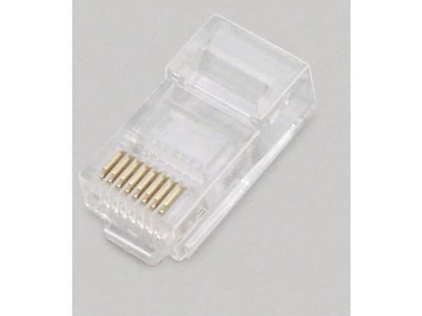 BKL Electronic RJ-kontakt 2606002 Kontakt, rak pol (RJ) 6P6C Transparent 100 st