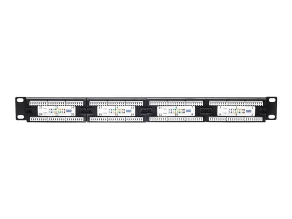 Netrack - Koblingspanel - CAT 5e - UTP - RJ-45 X 24 - svart - 19"