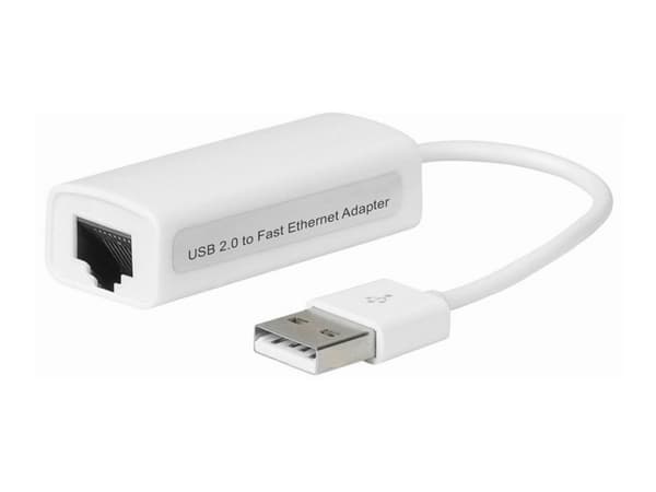MicroConnect - Nettverksadapter - USB 2.0 - 10Mb LAN - hvit