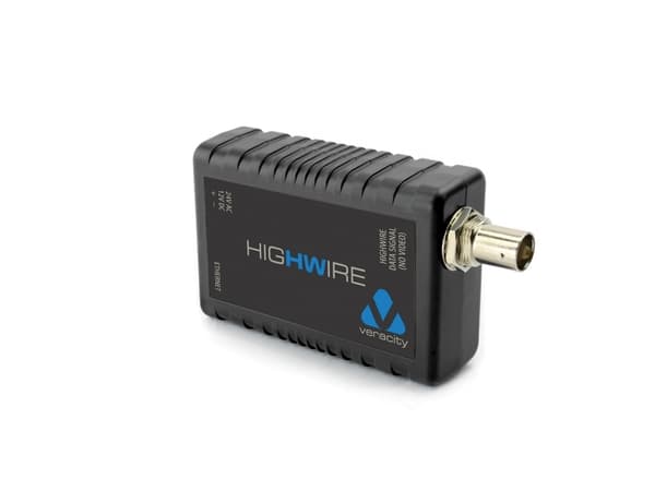 Veracity HIGHWIRE - Medieomvandlare - 100Mb LAN - 10Base-T, 100Base-TX - RJ-45 / BNC - upp till 500 m