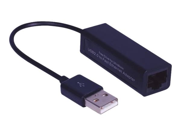 MicroConnect - Nettverksadapter - USB 2.0 - 10Mb LAN - svart