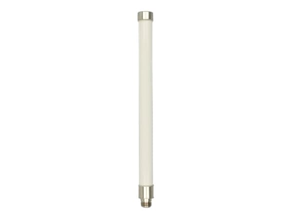 Delock WLAN - Antenne - Wi-Fi - 8 dBi - rundtstrålende - utendørs, stangmontering - hvit