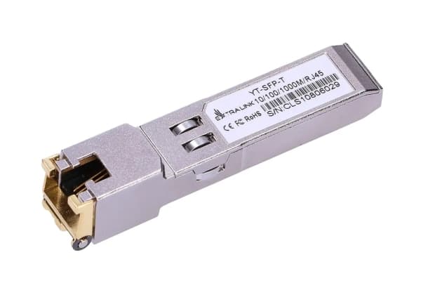 Extralink - SFP (mini-GBIC) transceiver modul - GigE - 10Base-T, 100Base-TX, 1000Base-T - RJ-45 - op til 100 m