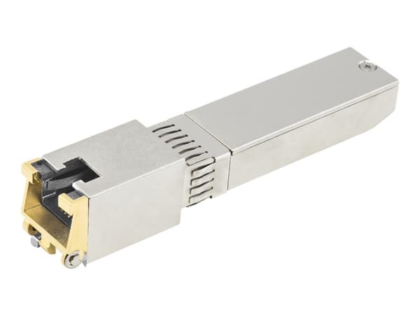 StarTech.com MSA Uncoded Compatible SFP+ Module, 10GBASE-T, SFP to RJ45 (Copper) for Cat6 and Cat5e, 10GE Gigabit Ethernet SFP+, RJ-45 (Copper) 30m,