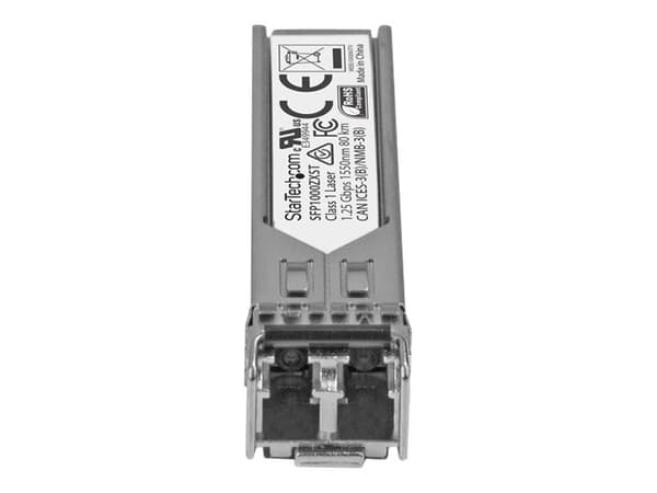 StarTech.com MSA Uncoded Compatible SFP Module, 1000BASE-ZX, 1GbE Single Mode (SMF) Fiber Optic Transceiver, 1GE Gigabit Ethernet SFP, LC-liitin, 70k