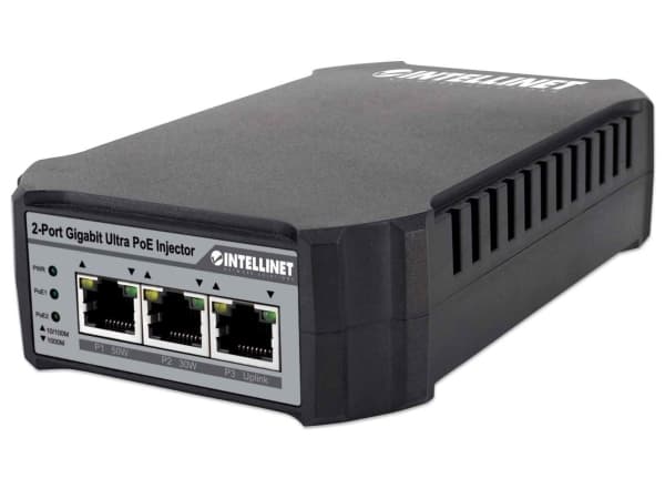 Intellinet 561488, Gigabit Ethernet, 10,100,1000 Mbit/s, IEEE 802.3, IEEE 802.3ab, IEEE 802.3af, IEEE 802.3at, IEEE 802.3u, Cat5, Cat5e, 100 m, Data,