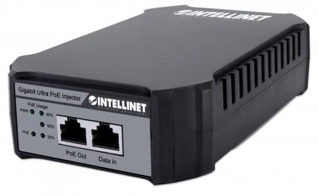Intellinet 561495, Gigabit Ethernet, 10,100,1000 Mbit/s, IEEE 802.3, IEEE 802.3ab, IEEE 802.3af, IEEE 802.3at, IEEE 802.3bt, IEEE 802.3u, Cat5, Cat5e