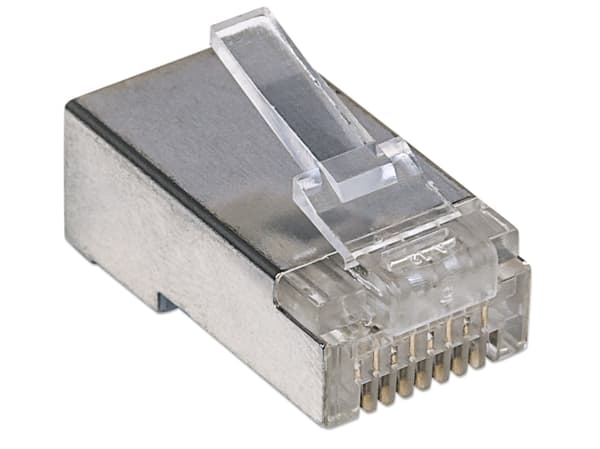Intellinet 790574, RJ45, Grå, Hankoppling, Vinklad, Polykarbonat, Cat5e