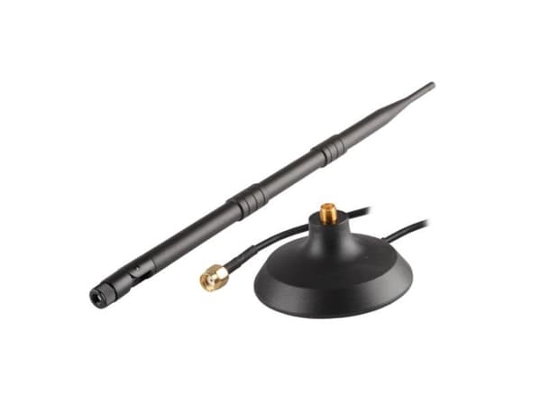 Savio AK-05, 12 dBi, 2.4 GHz, Rundtstrålende antenne, RP-SMA, 2 m