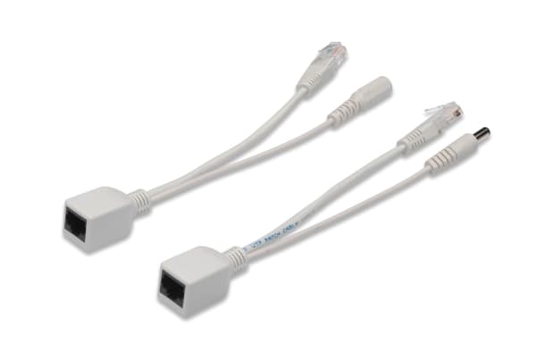 DIGITUS Passive PoE cable kit DN-95001 - Strøm over Ethernet (PoE) kabelsett - DC-jakk 5,5 mm - CAT 5e