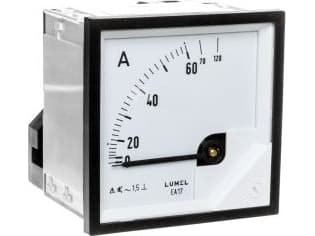 LUMEL Analogue panel ammeter 60/120A 72x72mm (EA17N F21200000000)