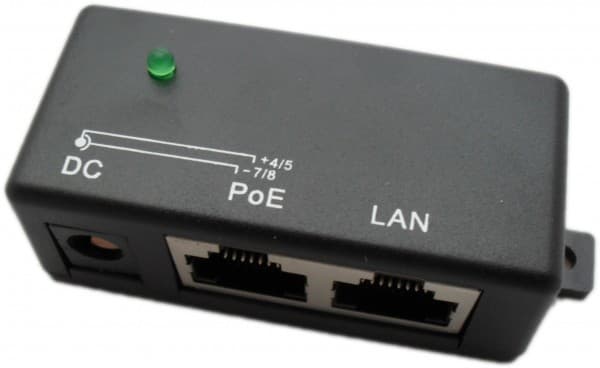 Extralink POE INJECTOR 1 PORT, Nopea Ethernet, 10,100 Mbit/s, 10/100, Musta, 0U, Teho