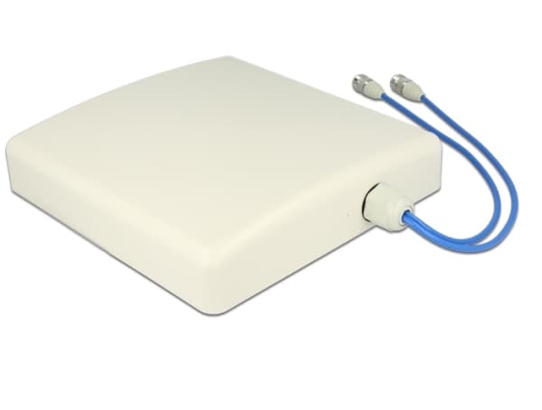 Delock LTE MIMO Band 1/3/7/20 Antenna - Antenn - cellulär, Wi-Fi, Bluetooth - 7 dBi - riktnings- - utomhus, kan monteras på vägg, monteras på stång,