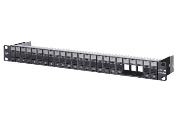 Metz Connect Unequipped - Patch-panel - lajittelu - 1U - 19" - 24 porttia