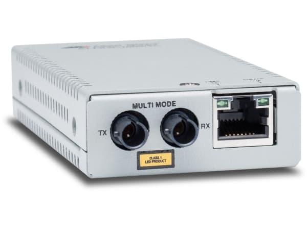 Allied Telesis AT MMC2000/ST - Fibermediekonverterare - 1GbE - 1000Base-T, 100Base-TX, 10Base-T, 1000Base-SX - RJ-45 / ST-läge (multi-mode) - upp til
