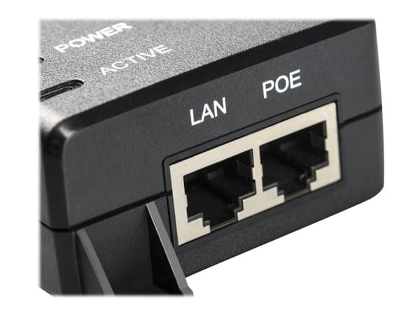MicroConnect - Strøminjektor - AC 100-240 V - 60 watt - utgangskontakter: 1 - svart
