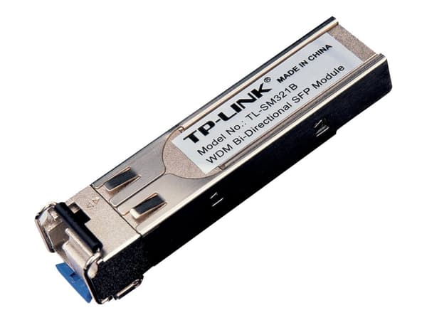 TP-Link TL-SM321B - SFP (mini-GBIC) transceivermodul - 1GbE - 1000Base-BX - LC/UPC-enkeltmodus - opp til 10 km - 1310 (TX) / 1550 (RX) nm - for P/N: