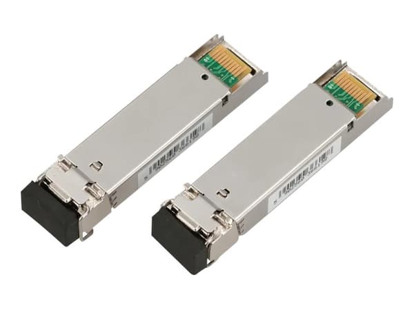 Extralink - SFP (mini-GBIC) transceivermodul - 1GbE, SONET - WDM - LC-enkeltmodus - opp til 3 km - OC-24 LR-1 - 1310 nm / 1550 nm (en pakke 2)