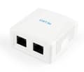 Miniatyrbilde 4 av 5: Cablexpert NCAC-2U5E-01 - Overflatemonteringsboks for nettverk - CAT 5e - UTP - RJ-45 X 2 - hvit