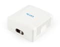 Miniatyrbilde 5 av 5: Cablexpert NCAC-2U5E-01 - Overflatemonteringsboks for nettverk - CAT 5e - UTP - RJ-45 X 2 - hvit