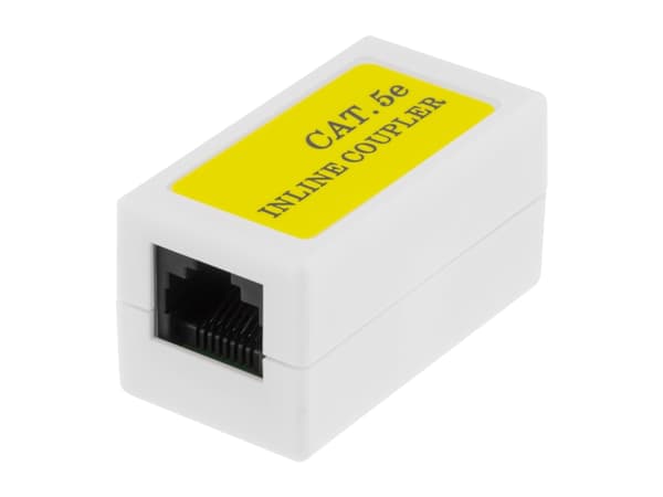 DELTACO coupler Cat5e, UTP (unshielded), female-female, white