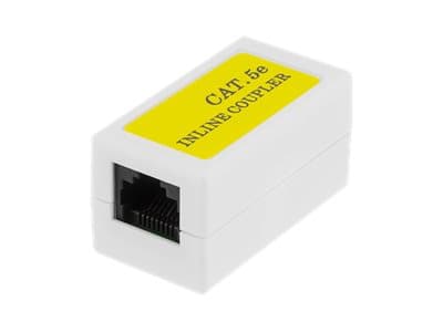 DELTACO coupler Cat5e, UTP (unshielded), female-female, white