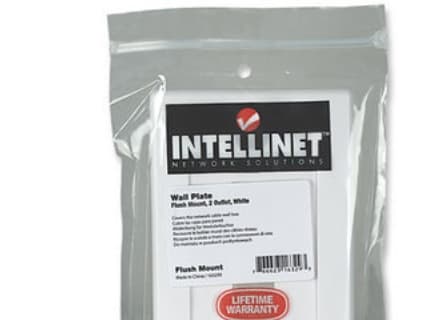 Intellinet 163293, Hvid, Konventionel, Universel, Keystone modul, 70 mm, 114 mm