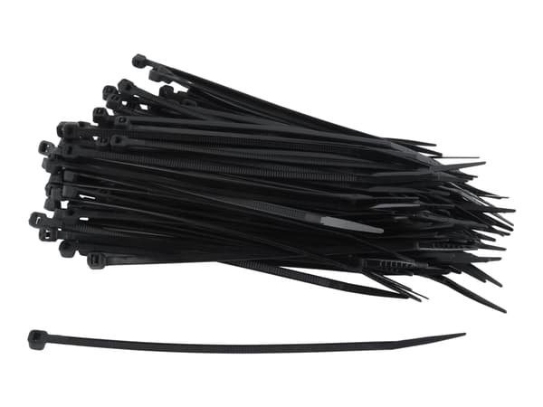 Cablexpert - Kabelfestebånd - 15 cm - svart (en pakke 100)