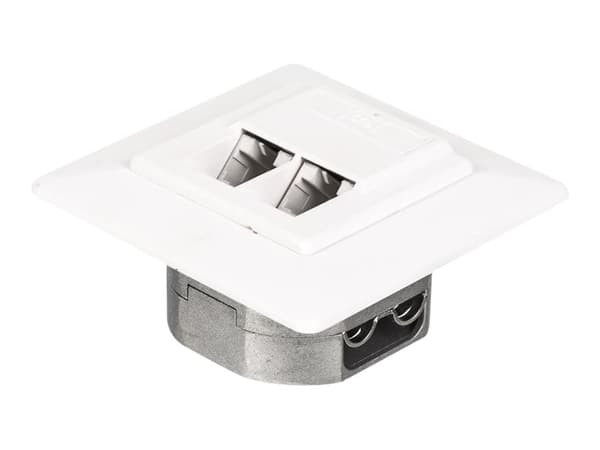 Netrack Complete - pistorasia - RJ 45 - 2 verkkopistorasiaa - valkoinen