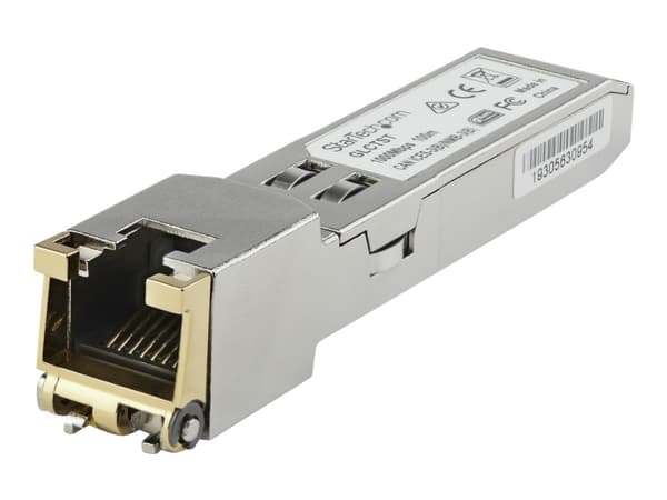 StarTech.com Juniper SFP-1GE-FE-E-T kompatibel SFP-modul, 1000BASE-T, SFP til RJ45 Cat6/Cat5e, 1GE Gigabit Ethernet SFP, RJ-45 (kobber) 100m, 1Gbps/1