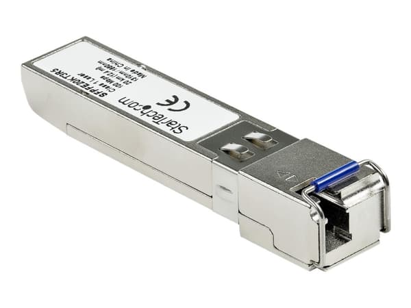 StarTech.com Juniper SFP-FE20KT15R13 Compatible SFP Module, 100BASE-BX-D, 100 Mb Ethernet Bi-Directional (BiDi) Fiber Single Strand SFP, LC 20km, Min