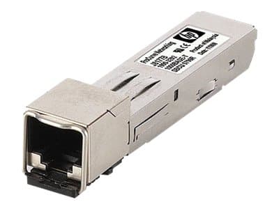 HPE X120 - SFP-sändar/mottagarmodul (mini-GBIC) - 1GbE - 1000Base-T - RJ-45 - för HP 3100; HPE 12504, 3600, 5500, 7506; FlexFabric 1.92, 11908, 12902