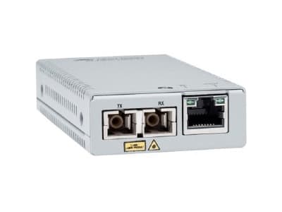 Allied Telesis AT MMC2000/SC - Fibermedieomformer - 1GbE - 10Base-T, 1000Base-SX, 100Base-TX, 1000Base-T - RJ-45 / SC flermodus - opp til 500 m - 850