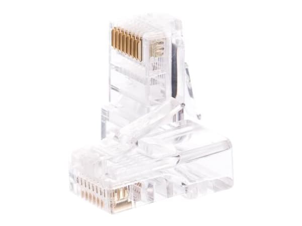 Netrack - Nettverkkontakt - RJ-45 (hann) - UTP - CAT 5e - fargeløs (en pakke 100)