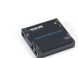 Black Box - Fibermediekonverterare - GigE - 10Base-T, 100Base-TX, 1000Base-T - RJ-45 / SFP (mini-GBIC) - TAA-kompatibel