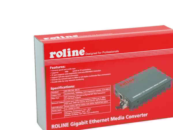 ROLINE Gigabit Converter, incl. mini GBIC, RJ45 to LC, 1000 Mbit/s, 1000 Mbit/s
