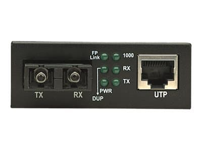 Intellinet Gigabit Ethernet Media Converter, 1000Base-T to 1000Base-Sx (SC) Multi-Mode, 550m - Fibermediekonverterare - 1GbE - 1000Base-SX, 1000Base-