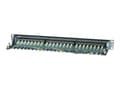 Miniatyrbilde 4 av 5: Intellinet Patch Panel, Cat6, FTP, 24-Port, 1U, Shielded, 90° Top-Entry Punch-Down Blocks, Black - Koblingspanel - CAT 6 - FTP - RJ-45 X 24 - svart -