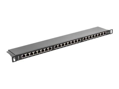 Lanberg PPS6-0024-B, Musta, Metalli, Telinekiinnitys, 0.5U, 445 mm, 22,2 mm