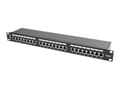 Miniatyrbilde 1 av 5: Lanberg PPS6-1024-B - Koblingspanel - CAT 6 - STP - RJ-45 X 24 - RAL 9004, svart - 1U - 19"