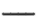 Miniatyrbilde 4 av 5: Lanberg PPU6-1024-B - Koblingspanel - rackmonterbar - CAT 6 - UTP - RJ-45 X 24 - RAL 9004, svart - 1U - 19"