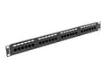 Miniatyrbilde 2 av 5: Lanberg PPU6-1024-B - Koblingspanel - rackmonterbar - CAT 6 - UTP - RJ-45 X 24 - RAL 9004, svart - 1U - 19"